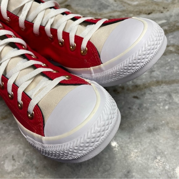 NEW Chuck Taylor All Star Converse High Top Red Sneakers Unisex M 8.5 W 10.5 - Picture 9 of 12